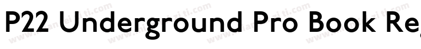 P22 Underground Pro Book Regular字体转换